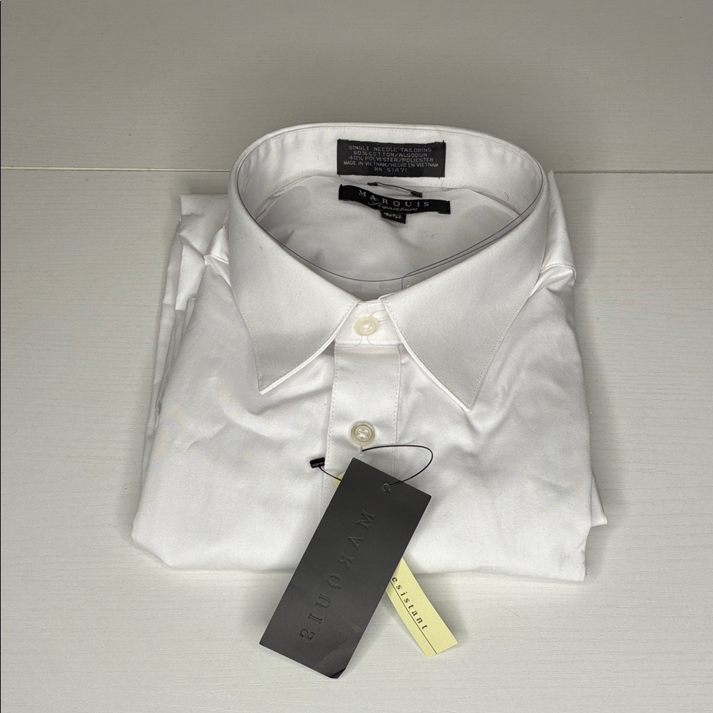 Marciano White Men's Dress Shirt - Classic Point Collar